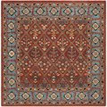 Safavieh Heritage Hand Tufted Square Rug, Red and Blue - 6 x 6 ft. HG738Q-6SQ